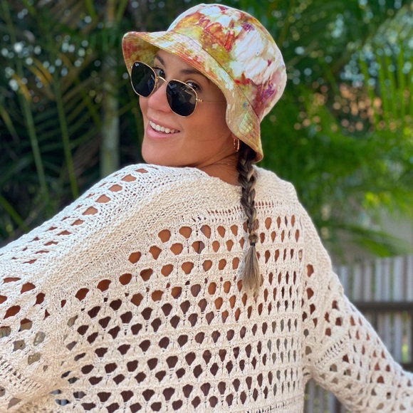 Custom Accessories - Custom | Ice Dyed Bucket Hat 🌈